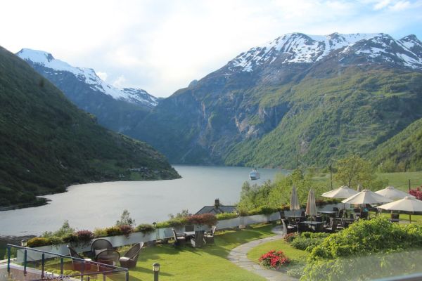 View of Geirangerfjord from the hotel