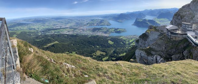 View towards Lucerne and Lake Lucerne from Mount Pilatus