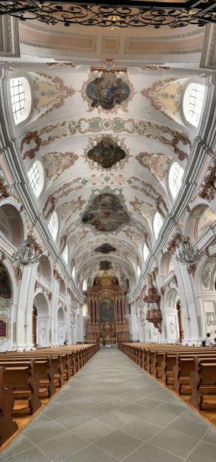 Inside the Jesuitenkirche