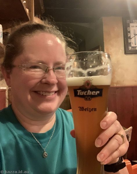 Me and the beer I had with lunch