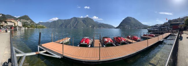 Boats at Lake Lugano