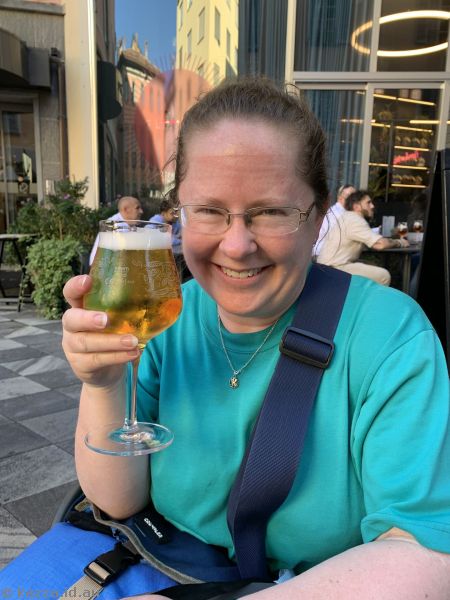 Me with a beer at Flamel