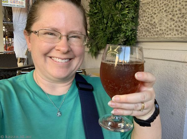 Me and the beer I had with dinner