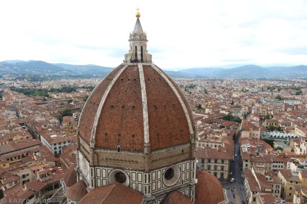 View over Florence Cathedral from Campanile di Giotto