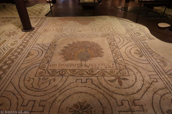 Archaelogical excavations under the cathedral including Roman mosaics