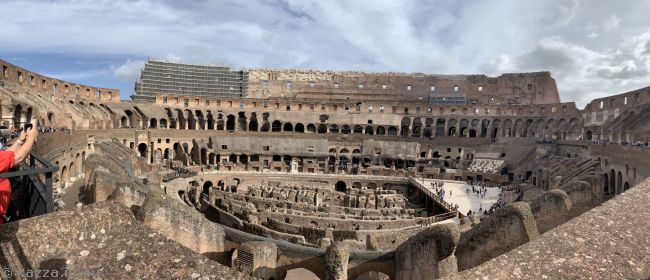Interior of the Colosseum from the south