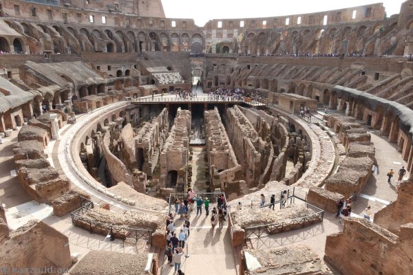 Interior of the Colosseum from the west