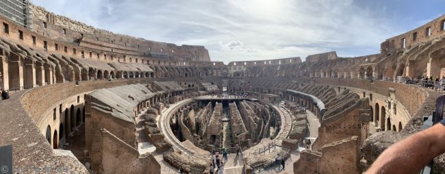 Interior of the Colosseum from the west