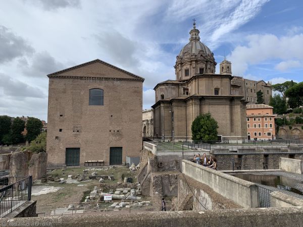 Curia Iulia and Chiesa Santi Luca e Martina martiri