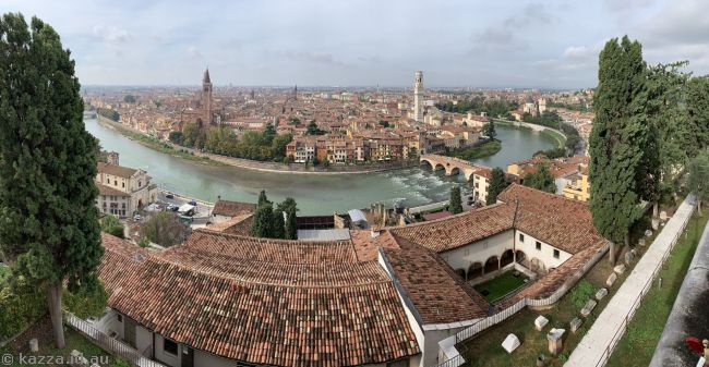 View southwest from Castel San Pietro