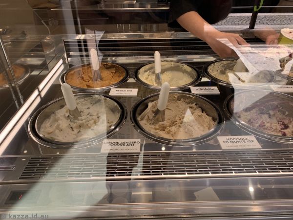 Lots of yummy gelato