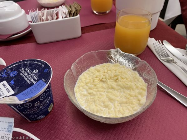 My breakfast at Hotel Commercio and Pellegrino
