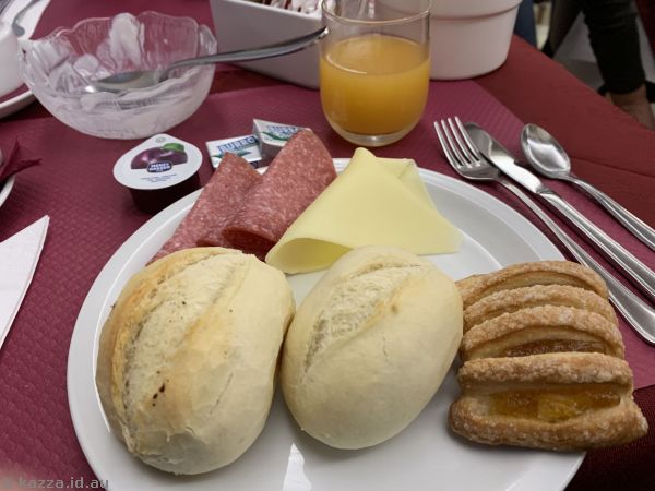 My breakfast at Hotel Commercio and Pellegrino