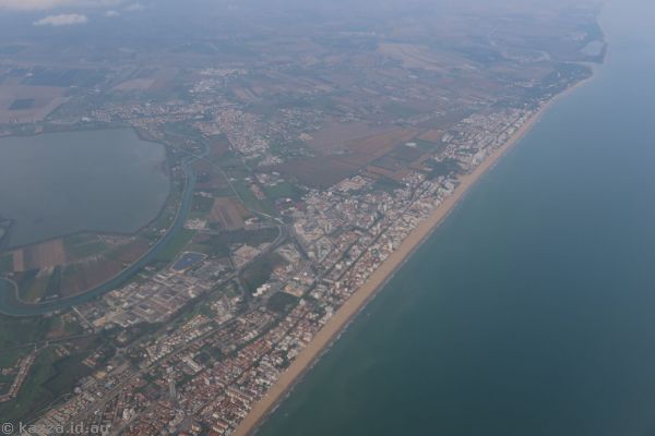 Coastline of Italy at Lido di Jesolo