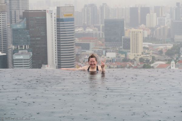 Me in the Infinity Pool<br>Photo by Mum