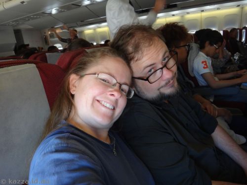 Me and the sweetie on the plane