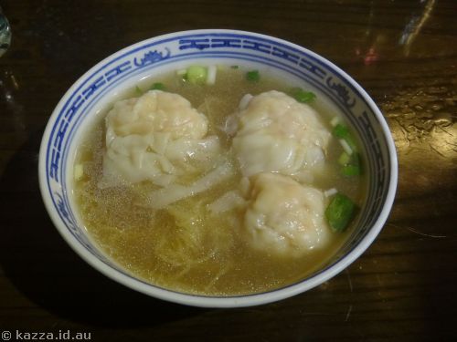 Wontons in Tsim Chai Kee Noodle shop