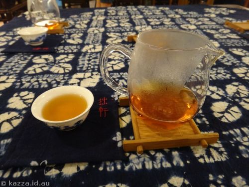 The tea we poured