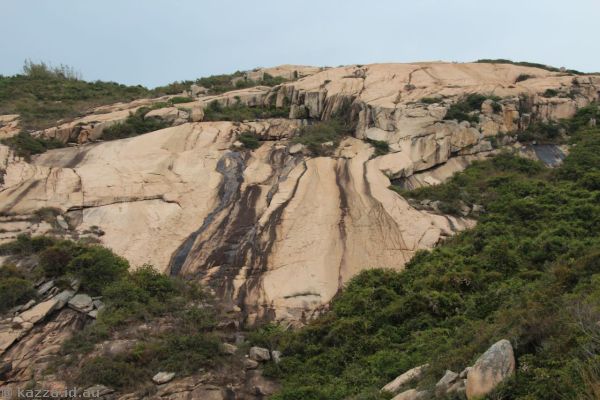 Granite rockface on Po Toi island