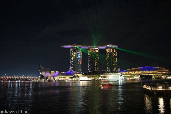 Light and Water Show at Marina Bay Sands