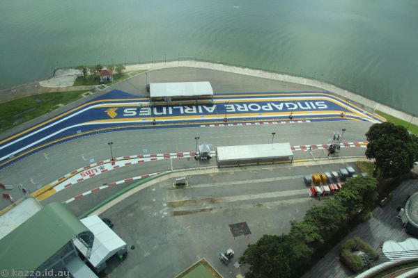 Marina Bay Street Circuit for Formula 1 racing