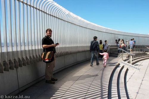 Outside viewing area at Taipei 101