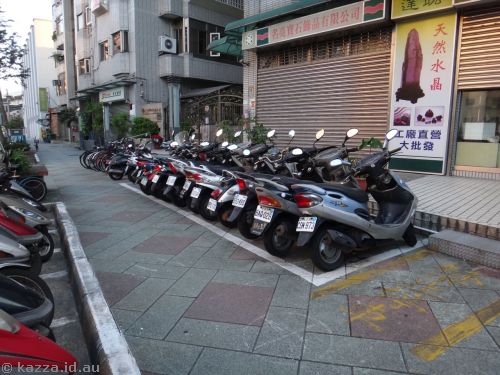 Footpaths are for scooter parking