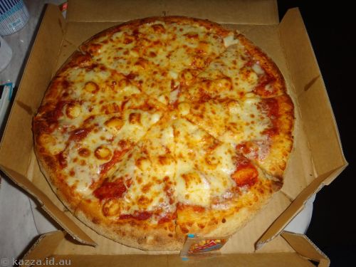 Dominos parmesan stuffed crust pizza