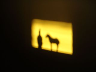 Sillouette of Stu's Chinese sculptures