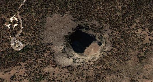 Devil's Tower from space