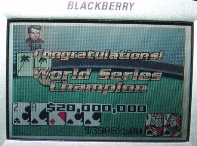 Blackberry poker