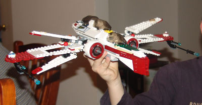 L showing off his ARC-170 Starfighter
