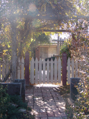 Lovely wooded front entrance