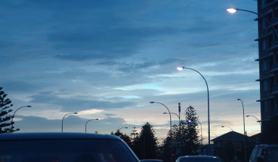 The sky looked like a painting after rain the other night