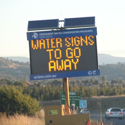 Water signs to go away