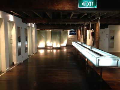 The Argyle's unisex bathroom