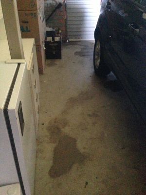 It rained