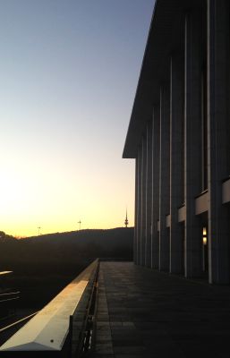 Library and tower