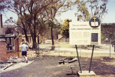 Como Presbyterian Church January 1994 bushfires
