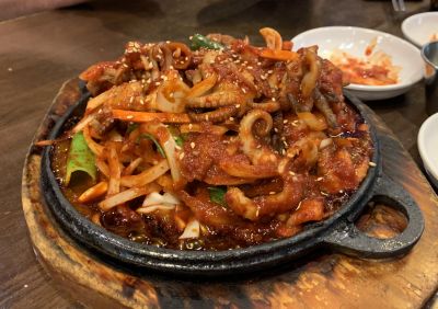 Kimchi spicy baby octopus
