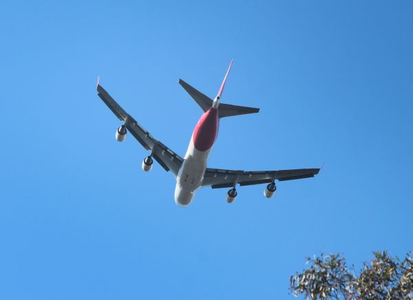 VH-OEJ over Canberra