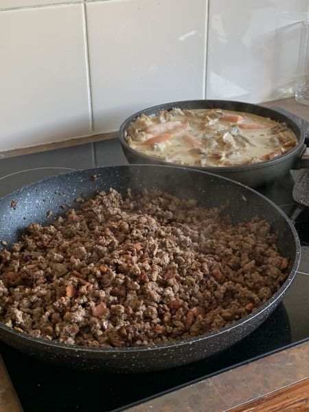 Cooking all the food