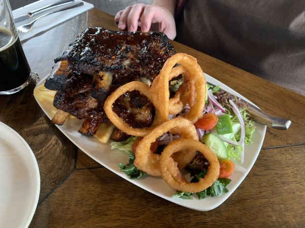 Lake George Hotel pork ribs
