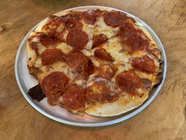 Tumut River Brewing Co (TRBC) pepperoni pizza