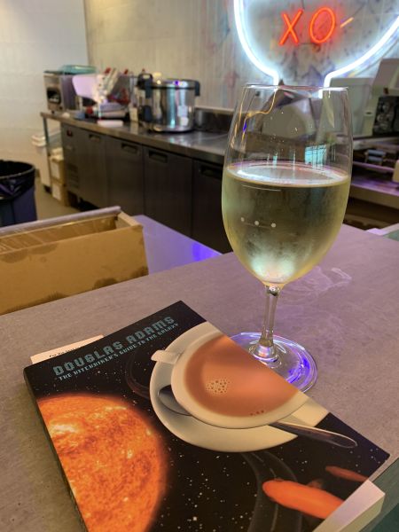 Wine and a book