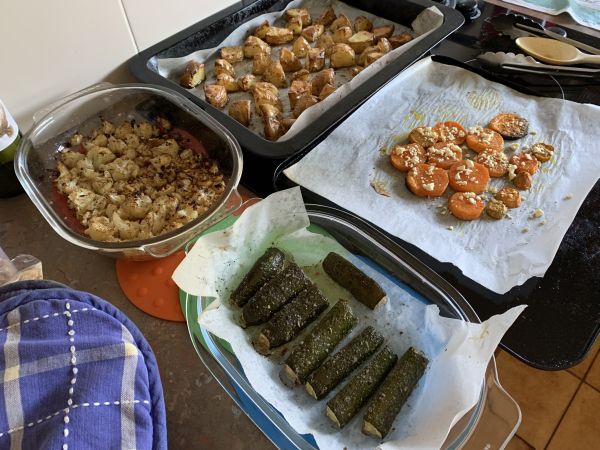 All the roast veggies