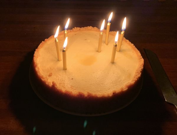 Kit's birthday cheesecake