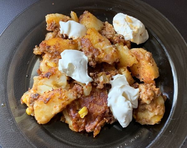 Club fried potatoes