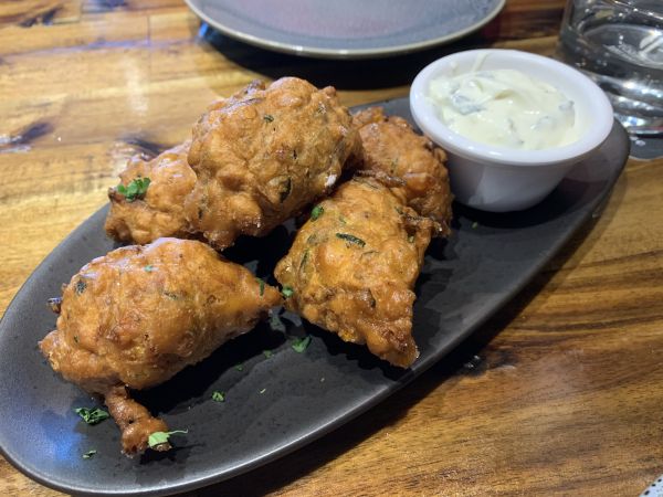 Herbert's corn and zucchini balls