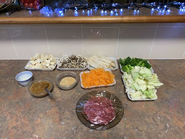 Hot pot prepped